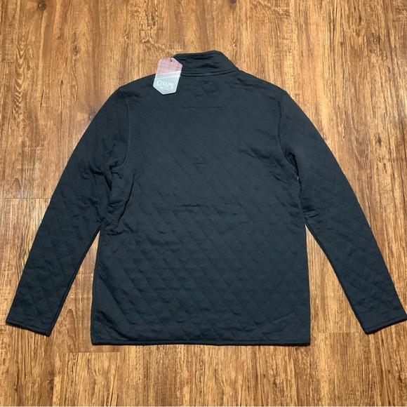 Chaps Quarter Snap Pullover Quilted Black Men’s Sz L NWT - Picture 8 of 8